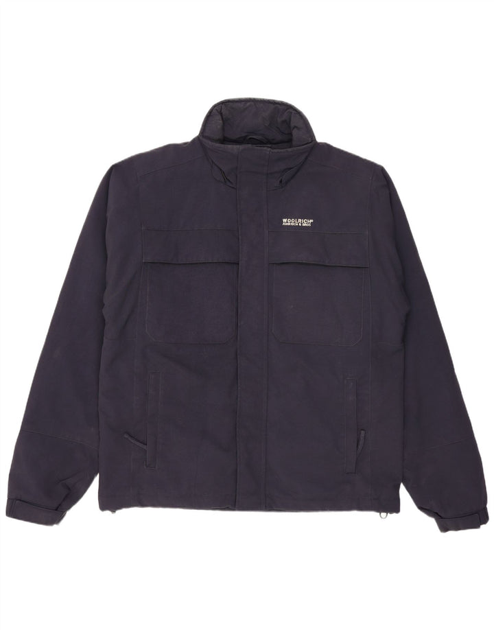 Woolrich Chaqueta cortavientos para hombre UK 36 Small Azul marino