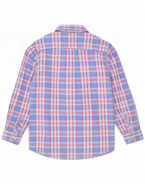 Tommy Hilfiger Camisa para niño 6-7 años Azul Cuadros Algodón