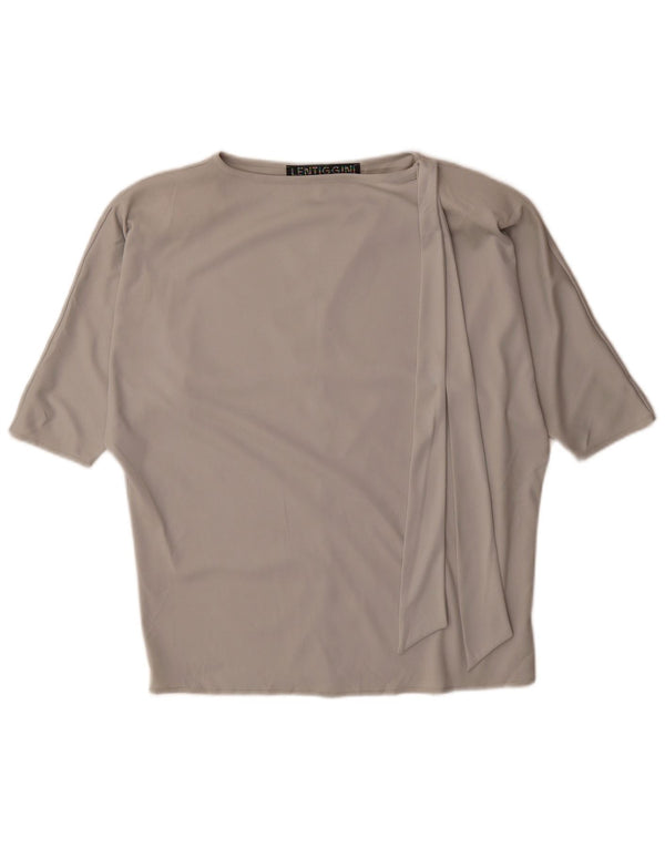 Blusa vintage para mujer Top UK 18 XL Gris