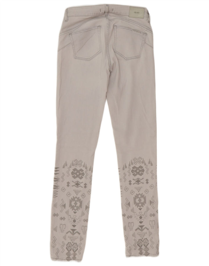 Jeans Liu Jo Mujer Slim W28 L31 Gris Geométrico
