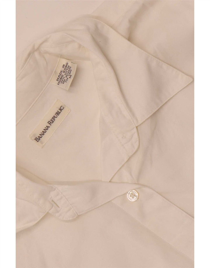 Banana Republic Camisa extragrande para mujer UK 44 Algodón blanco mediano