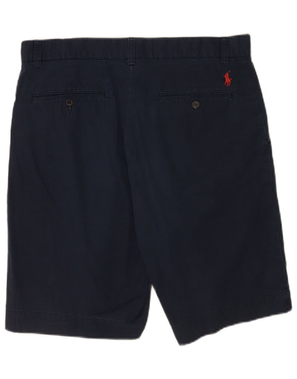 Polo Ralph Lauren Pantalones cortos chinos para hombre W32 Algodón azul marino mediano