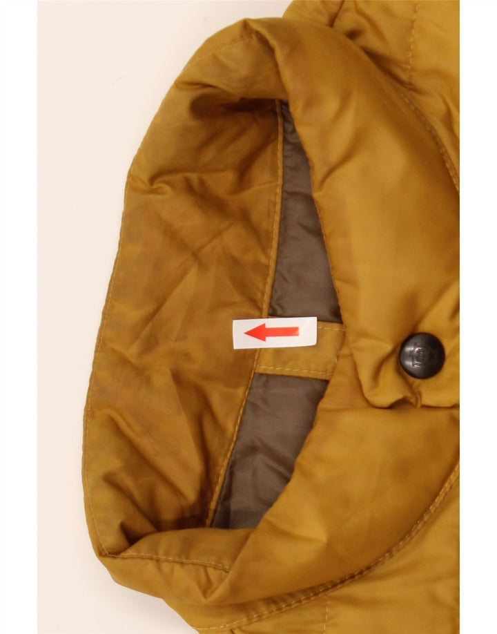 Massimo Dutti Chaleco acolchado con forro para hombre UK 36 Small Amarillo Poliéster