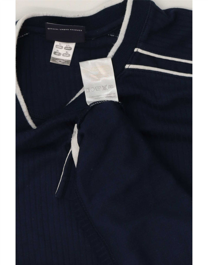 Camiseta Umbro Hombre Top XL Azul Marino Poliéster