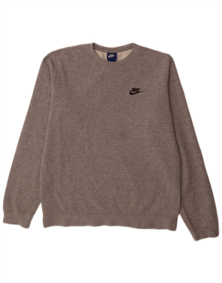 Sudadera Nike Hombre Jumper Gris Medio Algodón