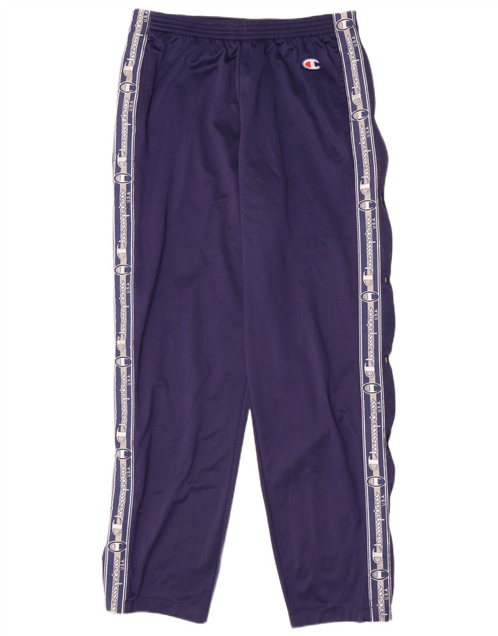 Champion Pantalones De Chándal Gráfico Hombre XL Poliéster Azul Marino