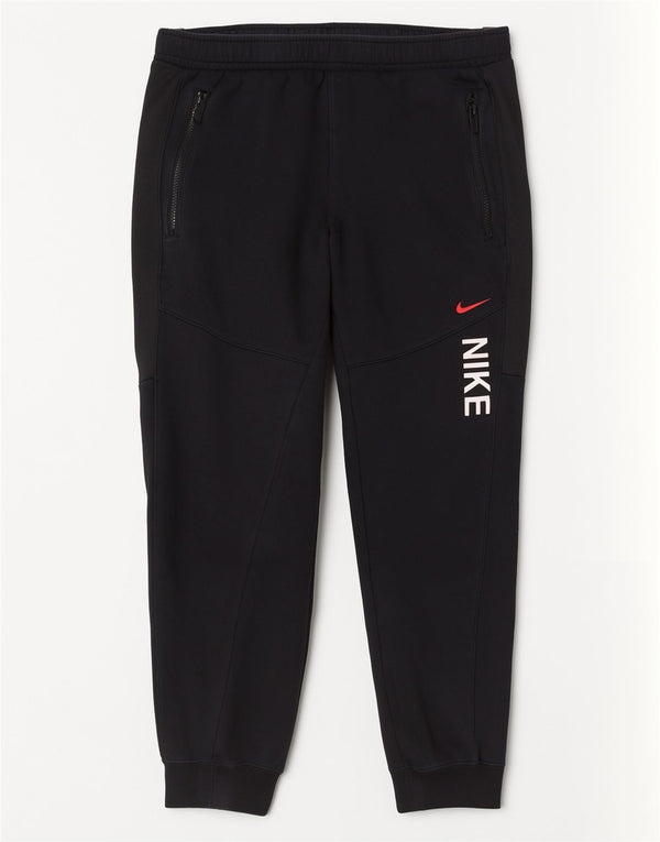 Nike Pantalones De Chándal Con Gráficos Joggers De Algodón Negro Mediano