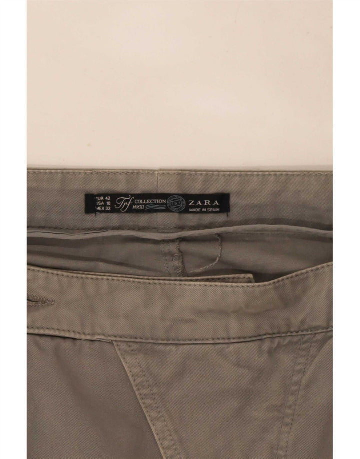 Zara Minifalda Trafaluc Pegged para Mujer EU 42 Grande W32 Gris