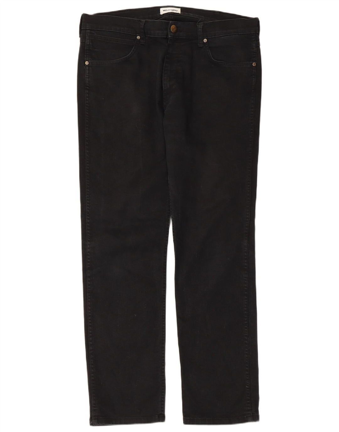 WRANGLER Vaqueros rectos Greensboro para hombre W34 L32 Algodón negro