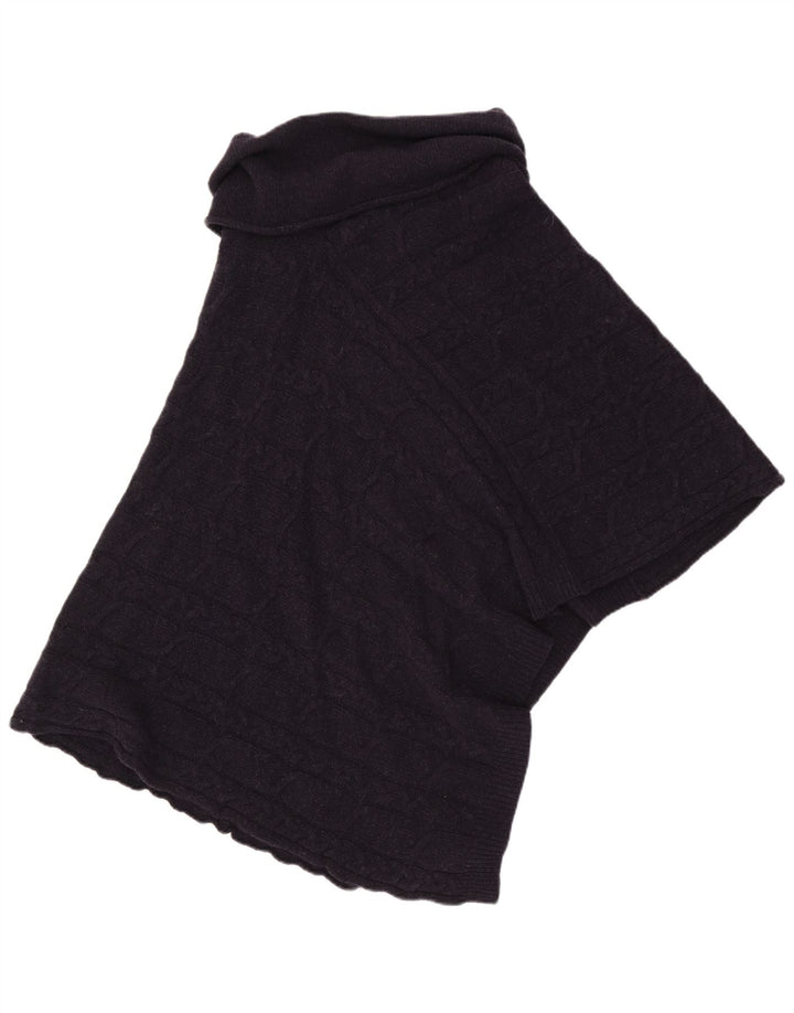 SEASALT Jersey tipo poncho corto para mujer Talla única Lana azul marino
