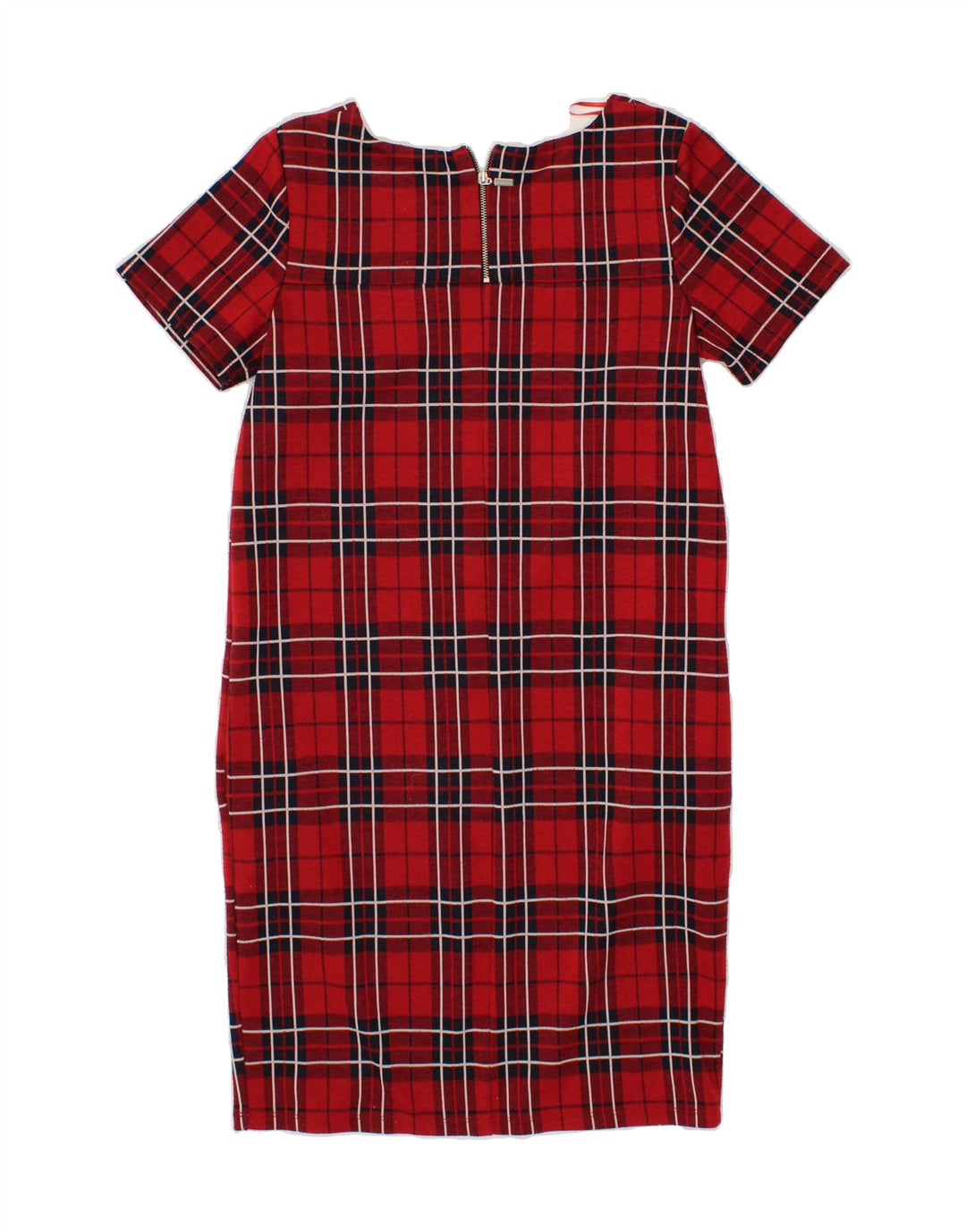 NEXT Womens Sheath Dress UK 6 XS Red Check Polyester Vintage Next and Second-Hand Next from Messina Hembry 