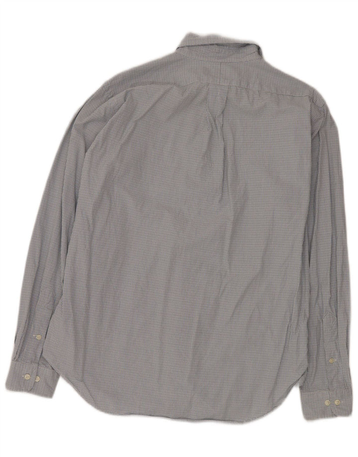 RALPH LAUREN Camisa para hombre Talla 15 1/2 Algodón a cuadros azul mediano