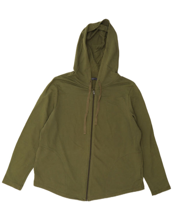 Marks & Spencer Jersey con capucha de ajuste regular para mujer UK 46 Lagre Caqui Algodón