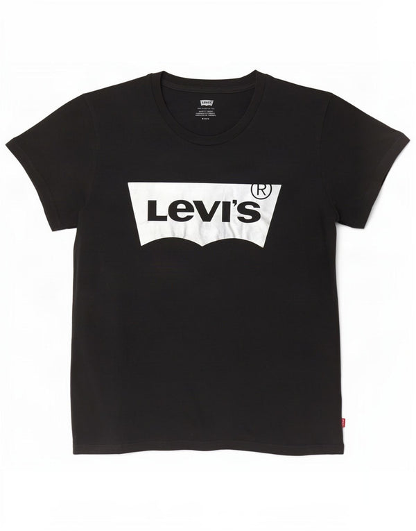 Levi's Camiseta gráfica para mujer Top UK 44 Algodón gris medio