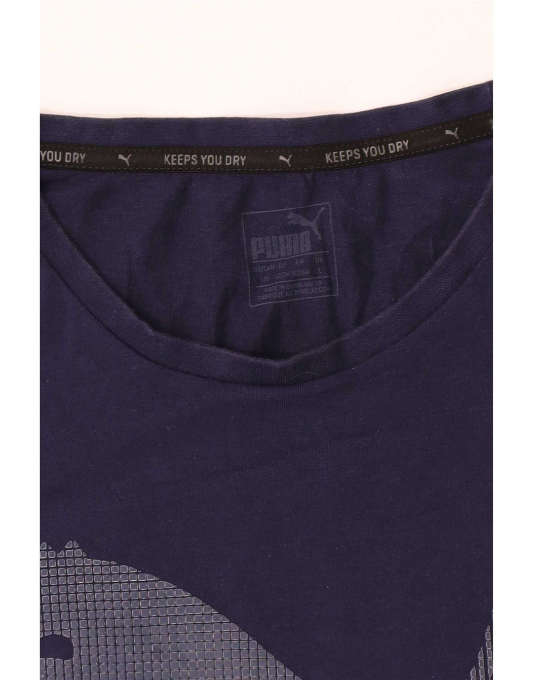 Puma - Camiseta gráfica para hombre, talla grande, azul marino