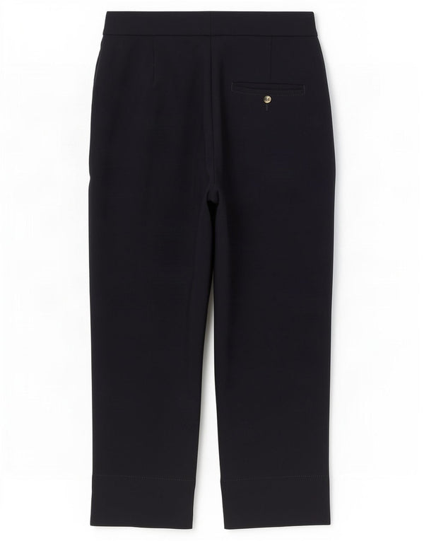 Marks & Spencer Pantalones Capri para Mujer UK 10 Small W30 L23 Azul Marino
