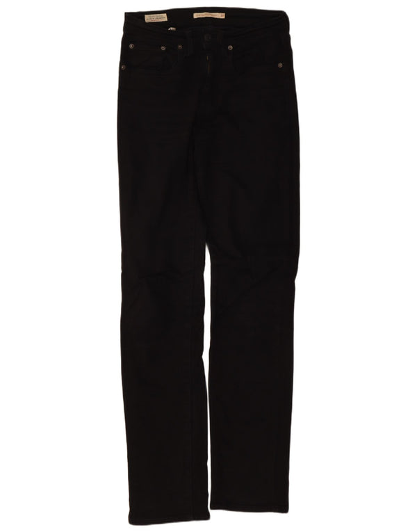 Levi's Jeans rectos de talle alto 724 para mujer W27 L32 Algodón negro