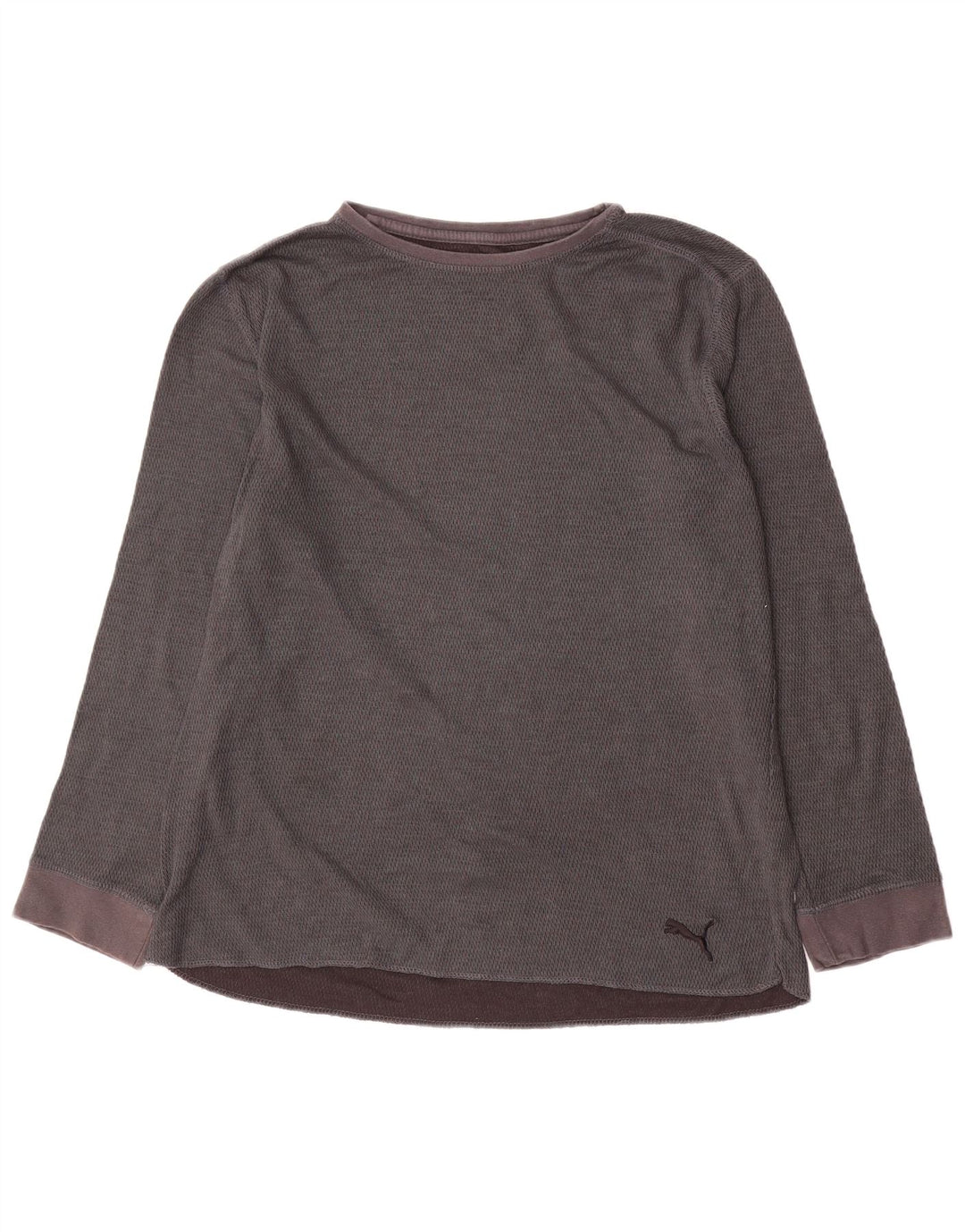 PUMA Camiseta de manga larga para hombre de algodón gris grande