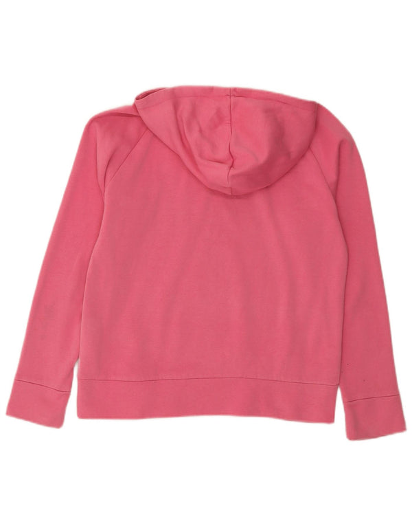 Nike - Sudadera con capucha para niña (12-13 años), talla grande, algodón rosa