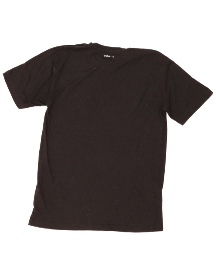 Adidas Mens Climalite Camiseta Top Medio Negro Poliéster