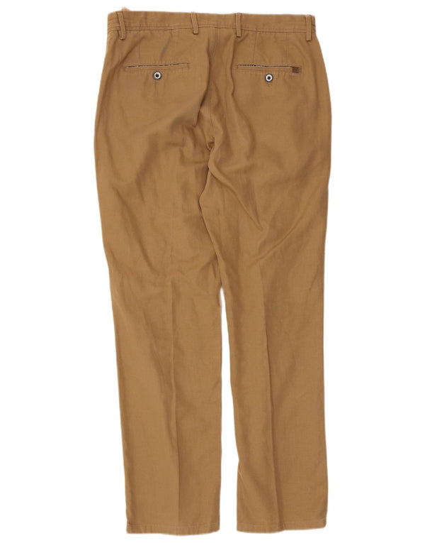 Massimo Dutti Pantalón Chino Casual Fit Hombre EU 40 Medium W31 L29 Beige