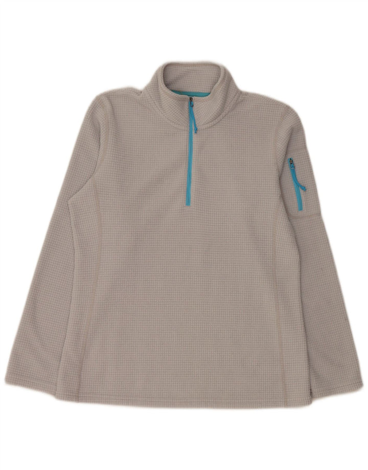 ORVIS Jersey de forro polar con cuello y cremallera para hombre Poliéster gris medio