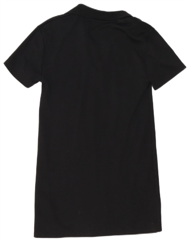 ZARA Vestido Polo Mujer UK 10 Small Negro