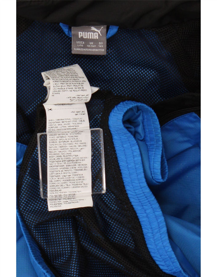 Puma Chaqueta de chándal para niño 13-14 años Nylon Color Block Azul