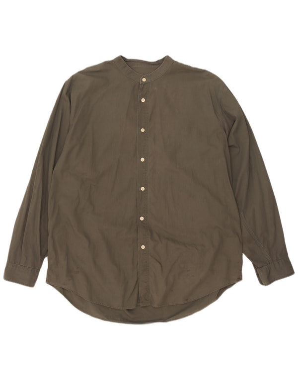 Camisa Rifle Hombre XL Algodón Caqui
