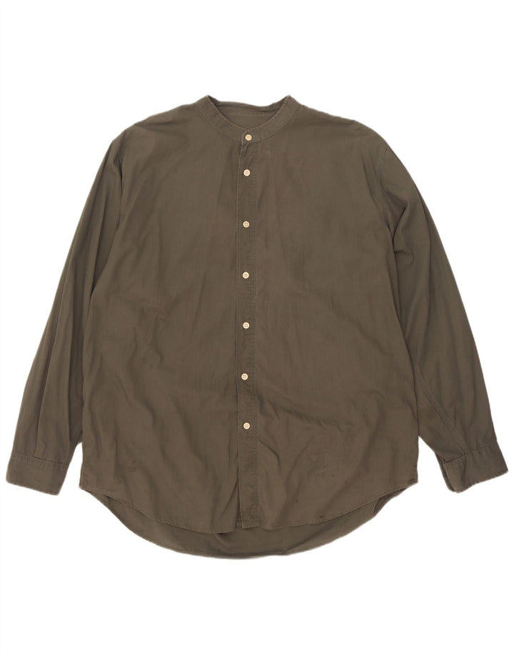 Camisa Rifle Hombre XL Algodón Caqui