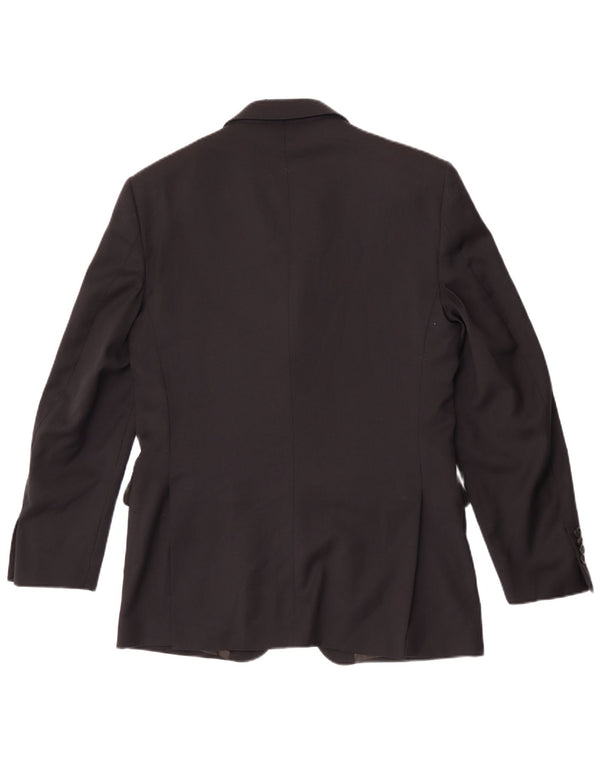 Brooksfield Chaqueta tipo blazer de 3 botones para hombre IT 48 Lana negra mediana