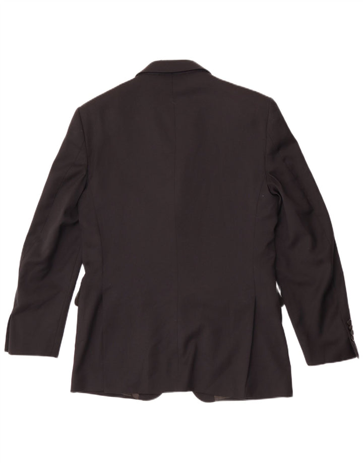 Brooksfield Chaqueta tipo blazer de 3 botones para hombre IT 48 Lana negra mediana