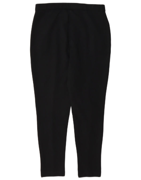 Marks & Spencer Pantalones informales ajustados para mujer UK 10 Small W27 L24 Negro