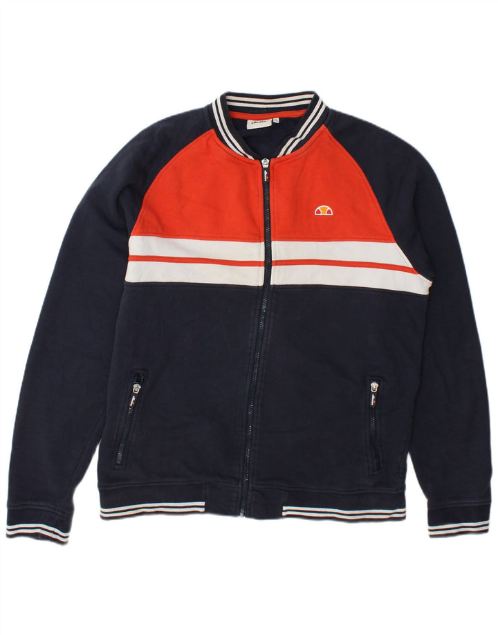 Ellesse Hombre Chándal Top Jacket XL Azul Marino Colorblock Algodón