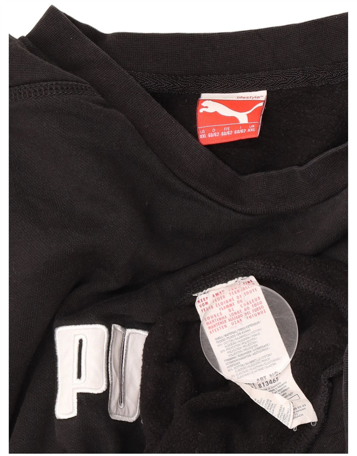 Puma Sudadera gráfica para hombre Jumper 2XL Algodón negro