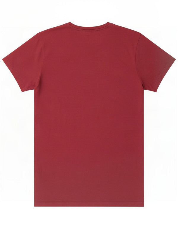 Jack & Jones Hombre Camiseta Gráfica Top XL Algodón Burdeos