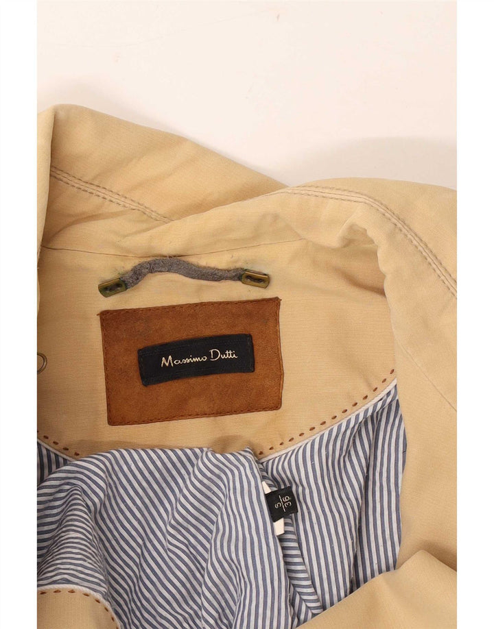 Massimo Dutti Gabardina Mujer UK 10 Small Beige