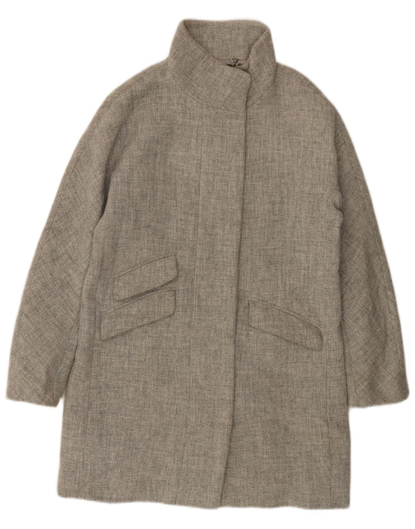 J. CREW Womens Overcoat US 6 Medium Grey Wool
