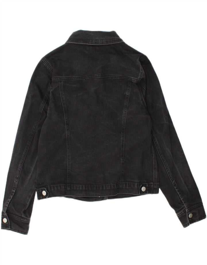 Warehouse Chaqueta vaquera corta para mujer UK 42 Mediana Algodón negro