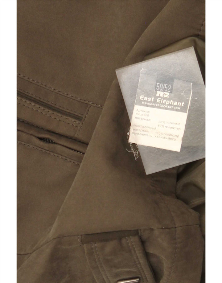 Chaqueta cortavientos vintage para hombre IT 50 Poliamida caqui grande