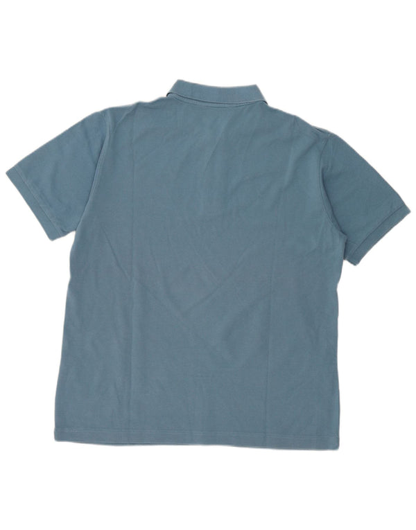 Polo Kappa Hombre Grande Azul Algodón