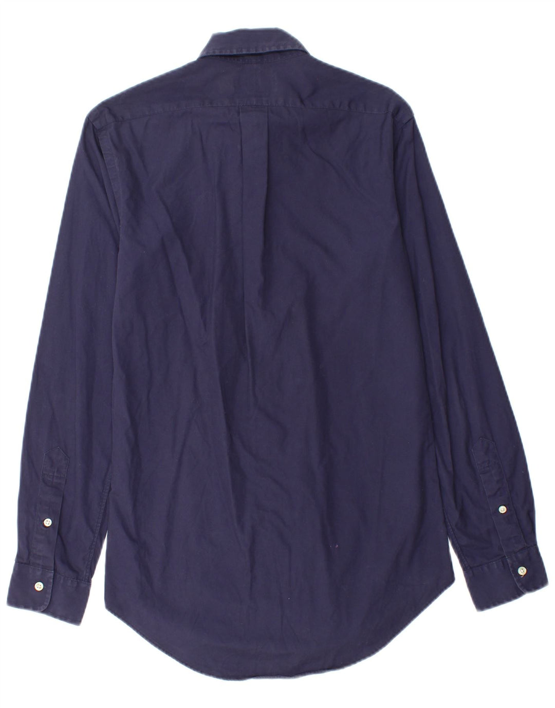 POLO RALPH LAUREN Camisa personalizada para hombre XS Algodón azul marino