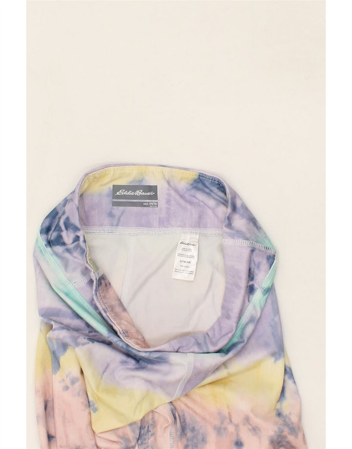 EDDIE BAUER Girls Leggings 14-15 Years Large Multicoloured Tie Dye Vintage Eddie Bauer and Second-Hand Eddie Bauer from Messina Hembry 