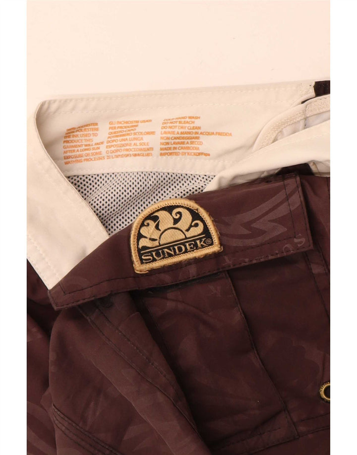 Sundek Shorts de baño gráficos para hombre Marrón medio Poliéster floral