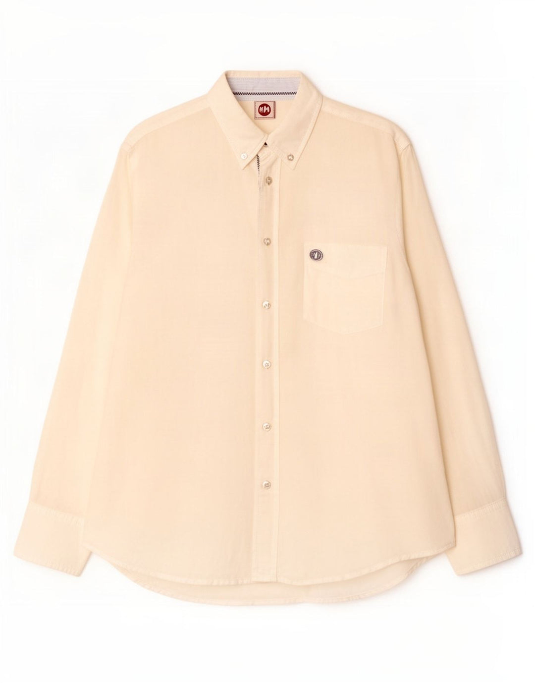 Murphy & Nye Camisa de corte regular para hombre de lino blanco mediano