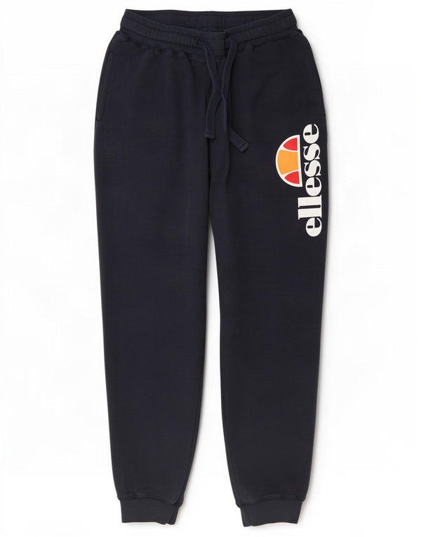 Ellesse Hombre Pantalones De Chándal Gráfico Joggers XL Azul Marino Algodón