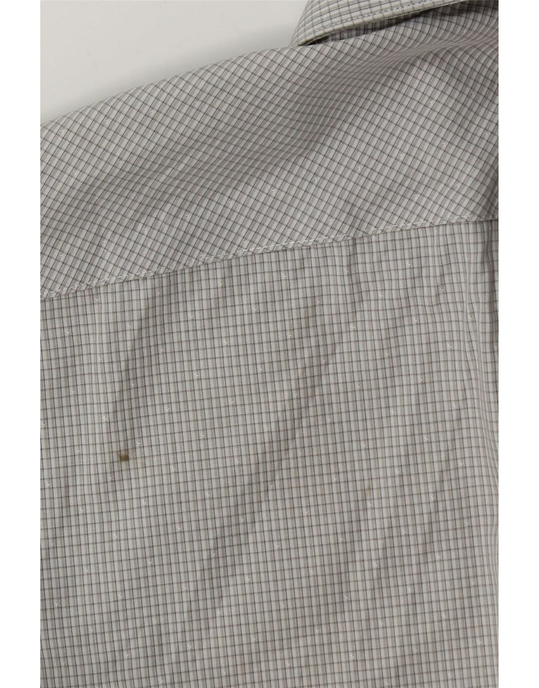 Calvin Klein Camisa Slim Fit para hombre Talla 39 15 1/2 Algodón a cuadros gris medio