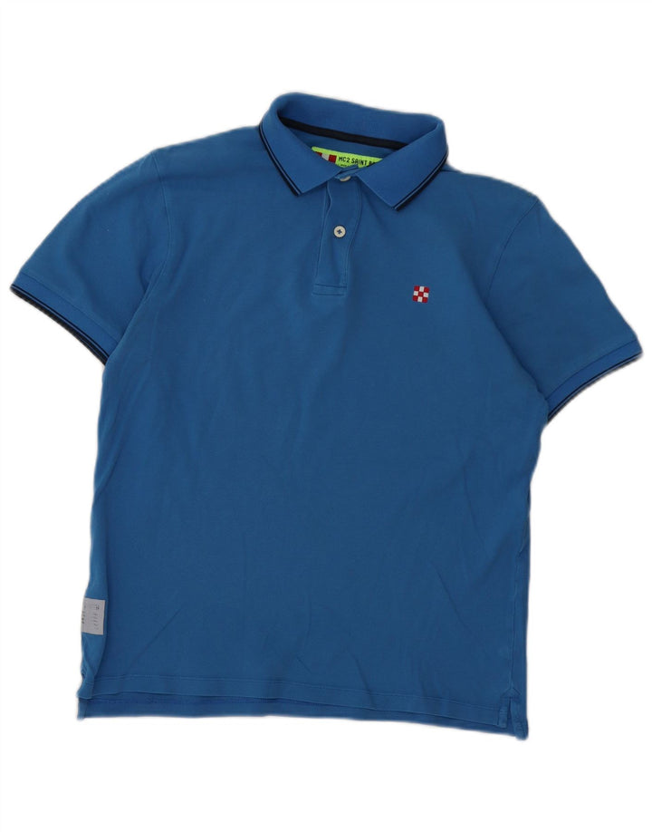 MC2 SAINT BARTH Polo Hombre Pequeño Algodón Azul