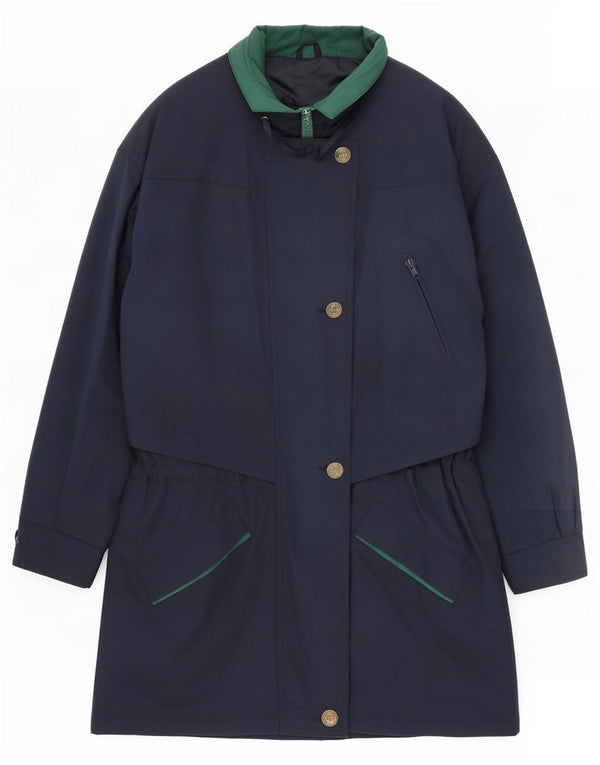 Chubasquero de gran tamaño para mujer St. Bernard UK 10 Small Azul marino Poliéster