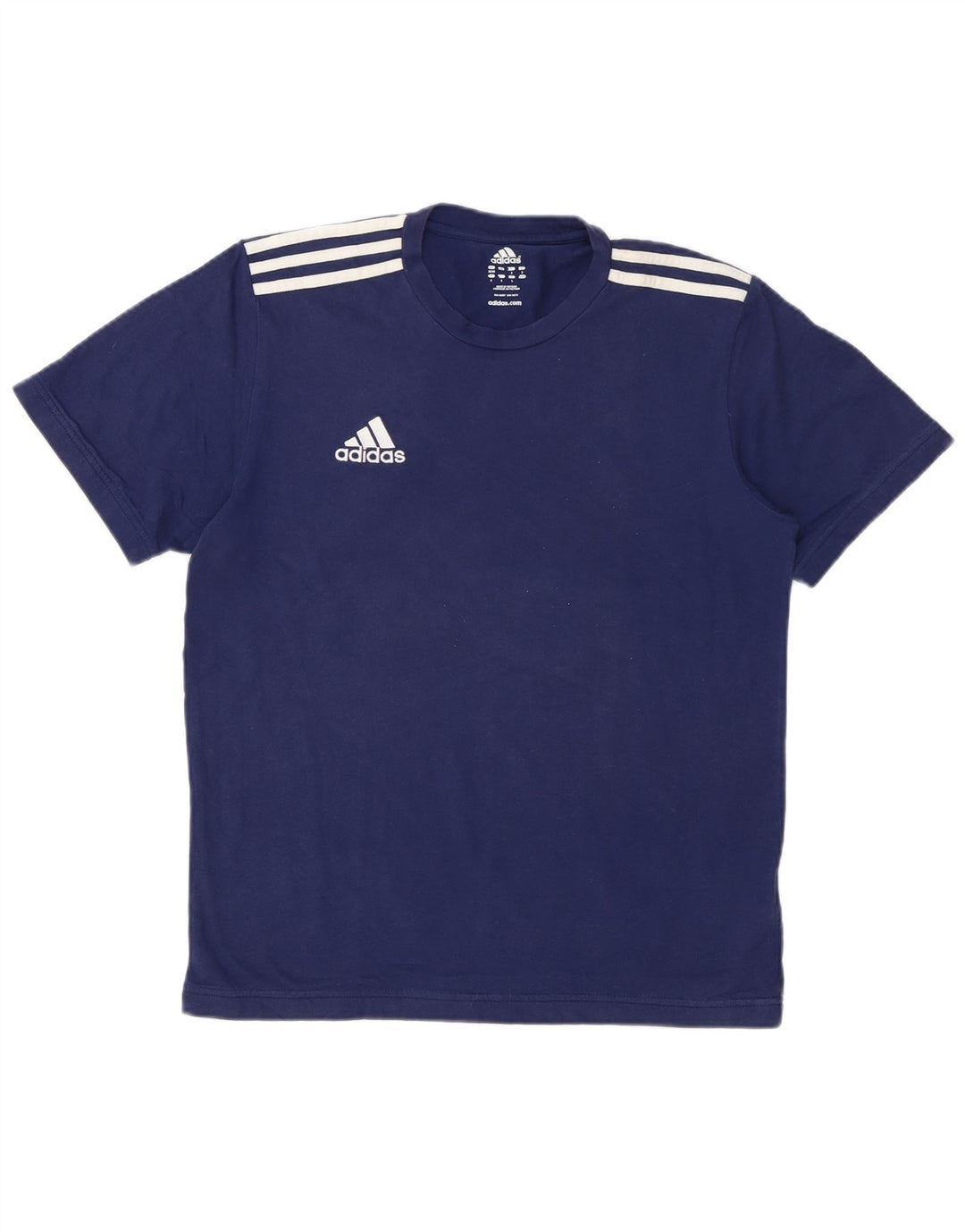 ADIDAS Camiseta Hombre Top UK 38/40 Medium Azul Marino Algodón
